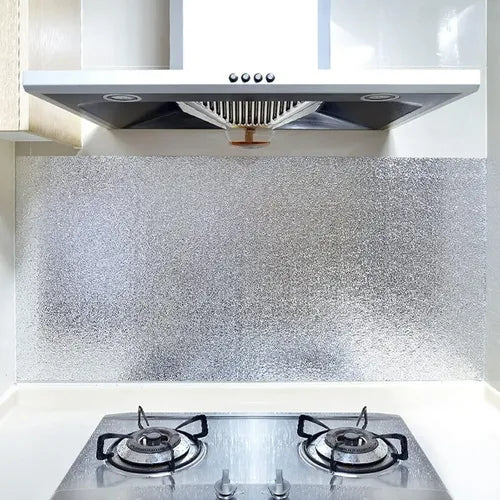 2 X 1 Aluminio Adhesivo – Protege y Decora – Cocina Moderna y Sin Grasa.