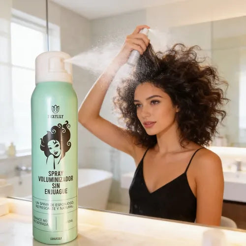Spray Volumen sin enjuague– Refresca al Instante – Adiós Grasa en Segundos