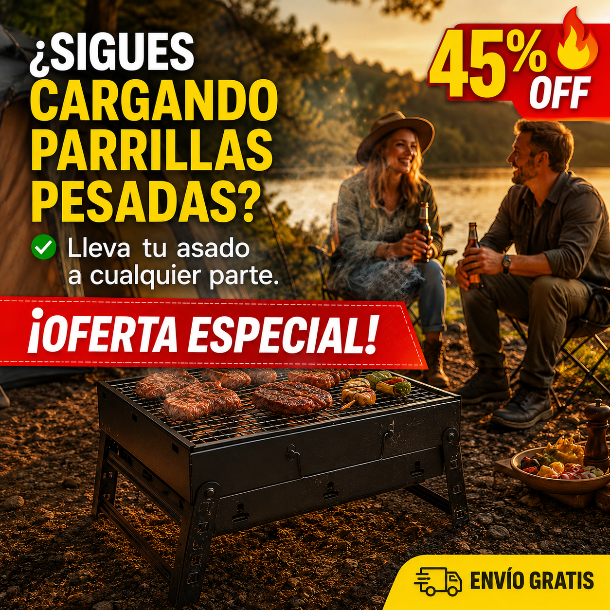 Parrilla – Aventura Compacta – Sabor Libre al Instante