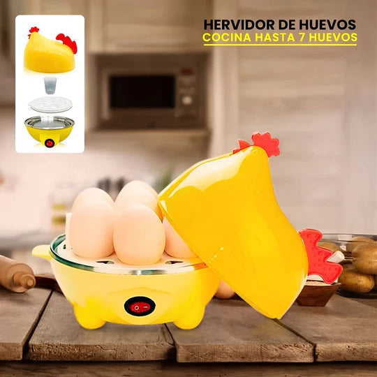 Cocedor Huevos 7 Unidades – Apagado autimático – Desayuno Listo Sin Vigilar!