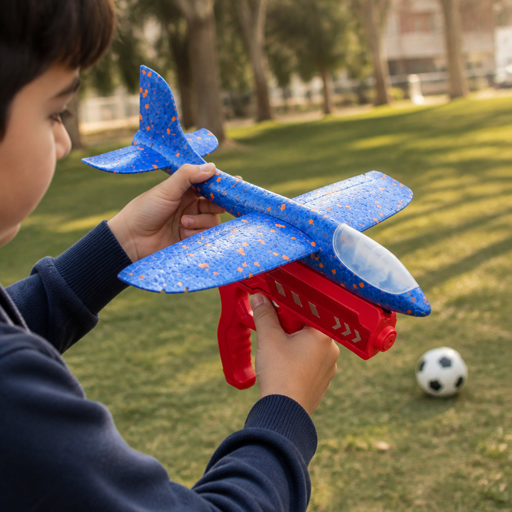 2x1 Pistola Lanza Aviones – Vuelan Lejísimo – ¡Se Entretienen Solos Afuera! — imagen 3