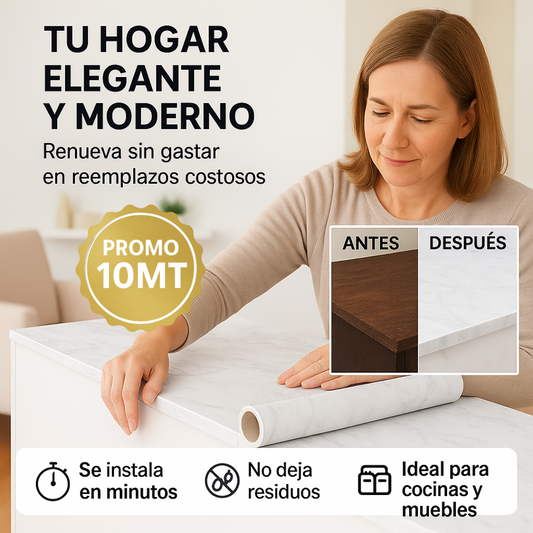 EasyStick™: Vinilo MARMOL Adhesivo 10 METROS!