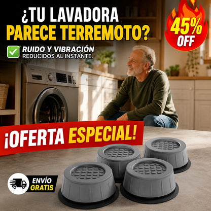 Soportes Antivibración – Silencia Tu Lavadora – Hogar Tranquilo.