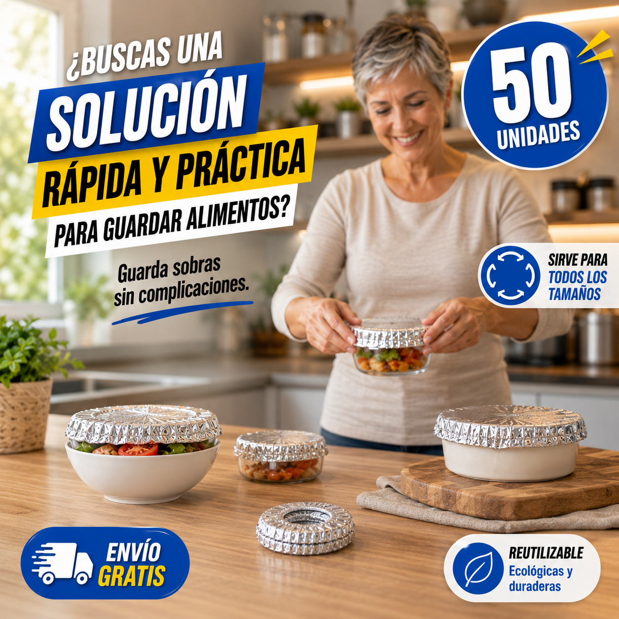 50 Selladores Flexibles – Organiza Tu Refri – Menos Desperdicio, Más Tiempo!