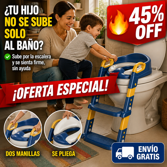 Adaptador de Baño con Escalera – Sube Solo y Deja el Pañal — imagen 1