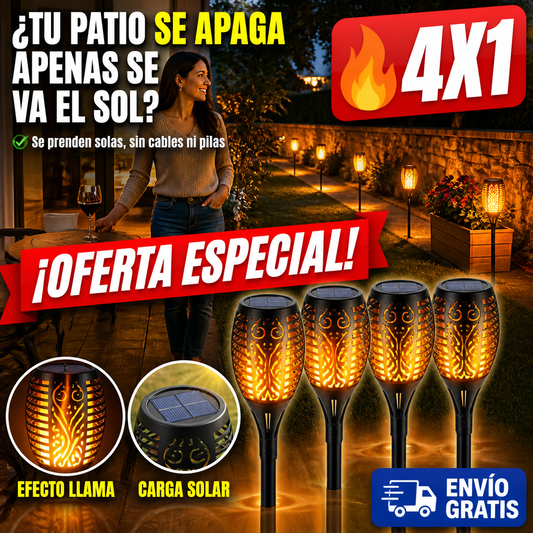 Pack X 4 Antorchas Solares — imagen 1