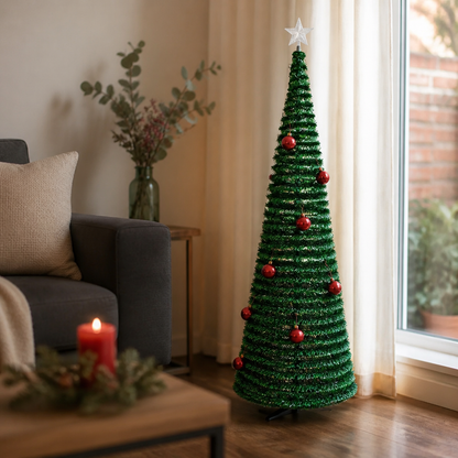 Árbol de Navidad Plegable – Se Arma en 3 Pasos, Sin Ramas! — imagen 3