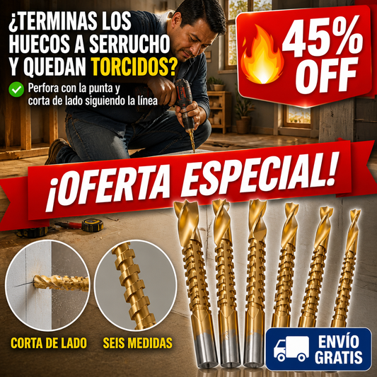 Set 6 Brocas Sierra – Perforan y Cortan de Lado — imagen 1