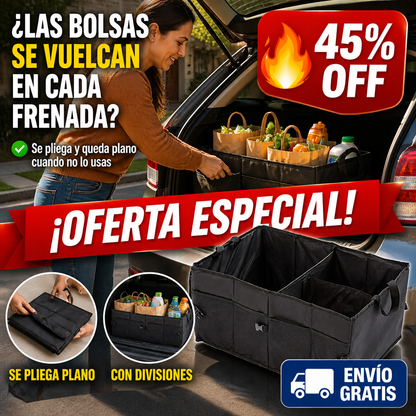 Organizador de Maletero Plegable – Las Bolsas Dejan de Volcarse — imagen 1