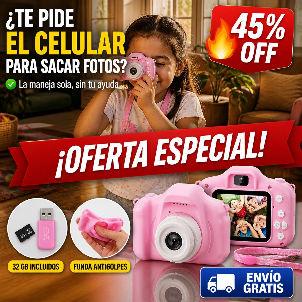 Camara Digital Recargable Para Ninos — imagen 1