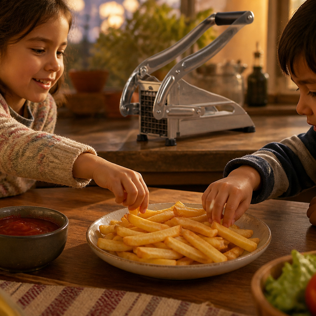 Cortador Papas Fritas De Acero Manual — imagen 3