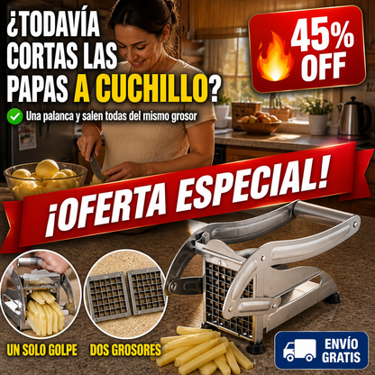 Cortador Papas Fritas De Acero Manual — imagen 1