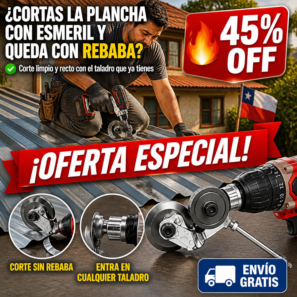 Cortador de Metal para Taladro – Corte Limpio y Sin Rebaba — imagen 1