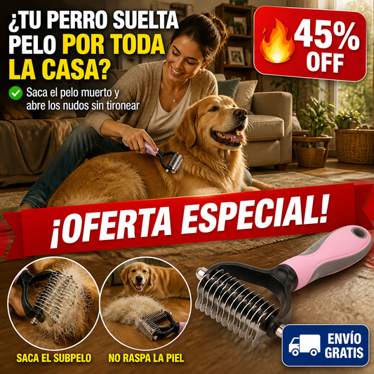 Cepillo Deslanador 2 en 1 – Saca el Pelo Muerto y Abre los Nudos! — imagen 1