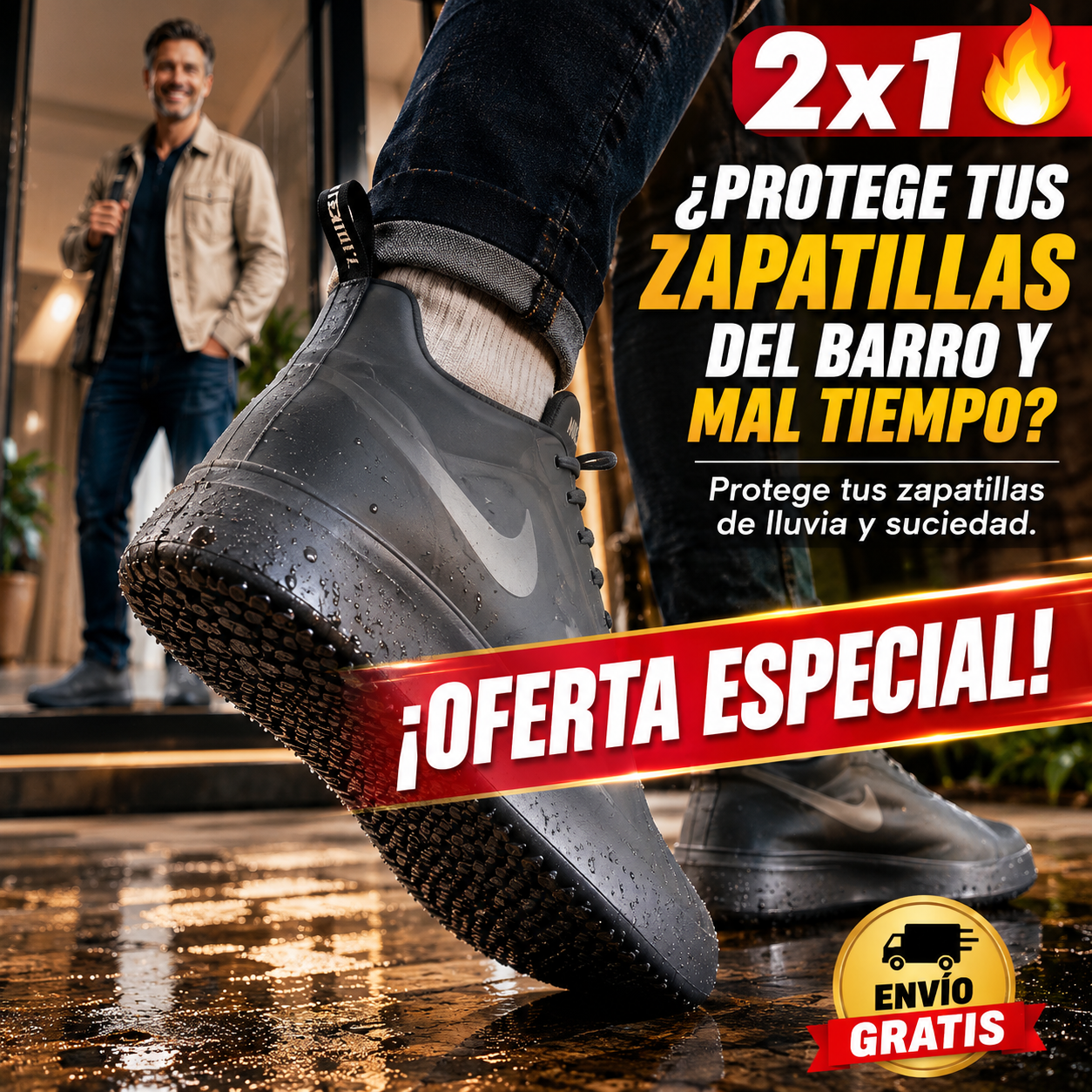 2x1 Cubre Zapatillas – Escudo Impermeable – Protege tu Inversión Valiosa!