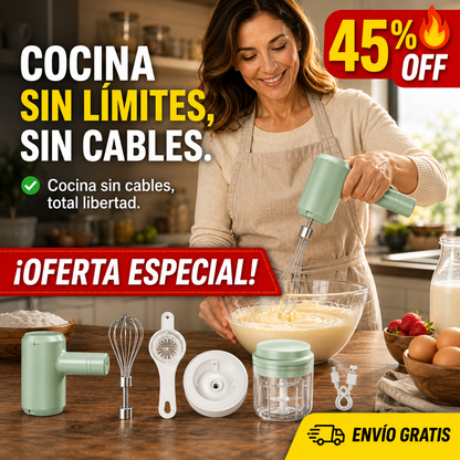 Batidora Inalámbrica – Mezcla Sin Límites – Cocina con Total Libertad