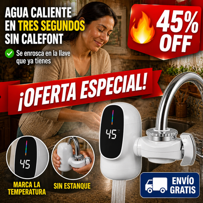 Grifo con Calentador Instantáneo – Agua Caliente en Tres Segundos — imagen 1