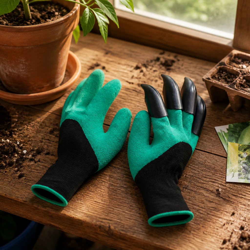 Guantes de Jardín con Garras – Cava con las Manos – Sin Palita — imagen 2