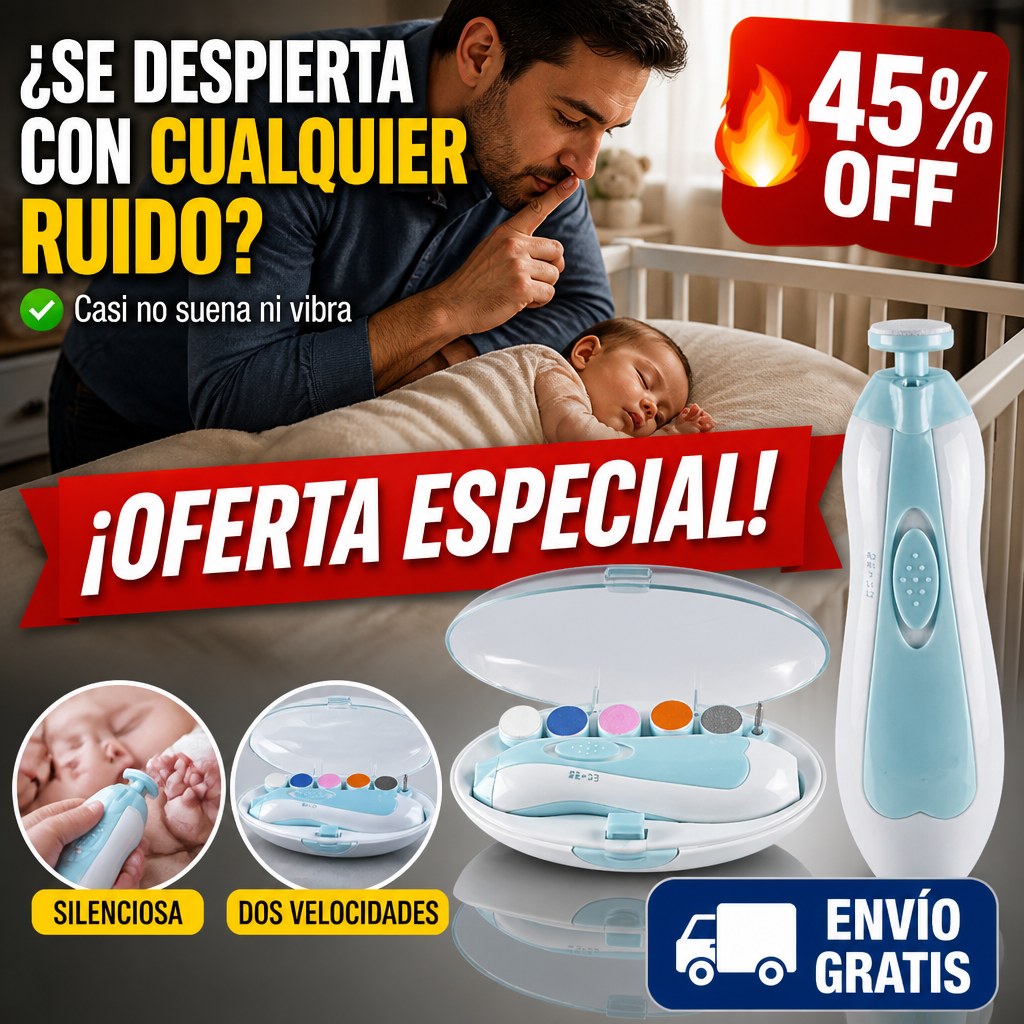 Lima Eléctrica para Bebé 6 en 1 – Sin Tijeras ni Sustos — imagen 3