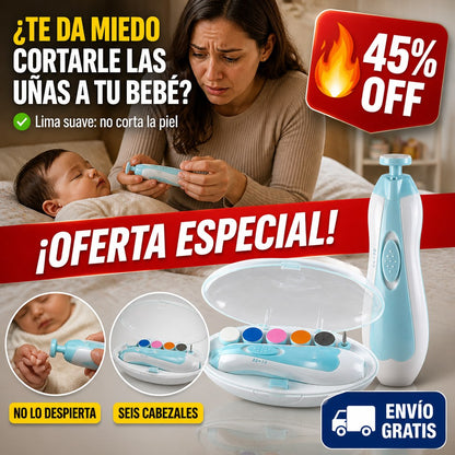 Lima Eléctrica para Bebé 6 en 1 – Sin Tijeras ni Sustos — imagen 1