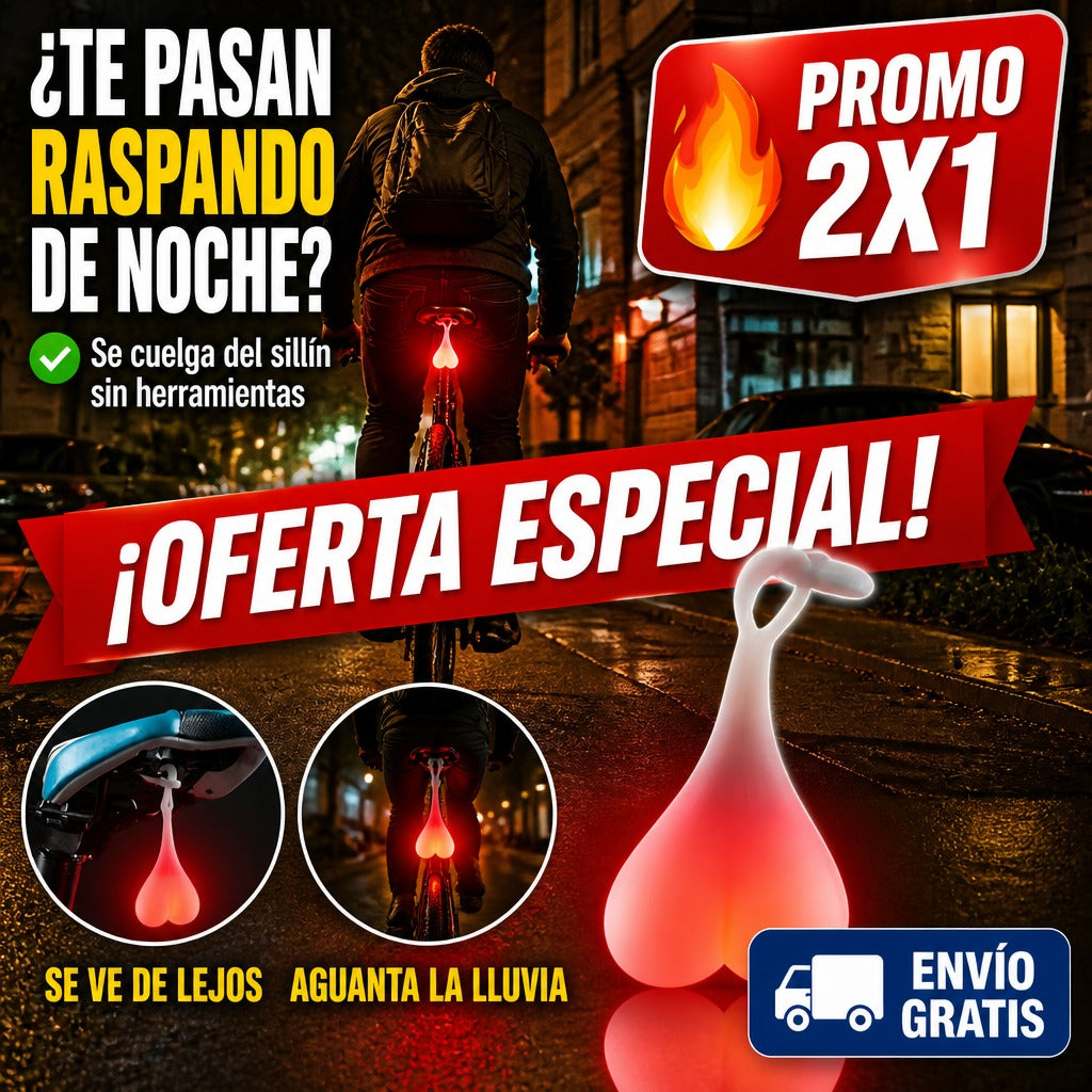 Luz Trasera LED para Bicicleta – Te Ven de Lejos y Nadie Olvida tu Bici — imagen 1