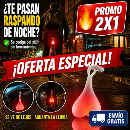 Luz Trasera LED para Bicicleta – Te Ven de Lejos y Nadie Olvida tu Bici — imagen 1