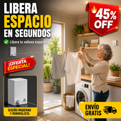 Q Tendedero De Ropa Retractil — imagen 1
