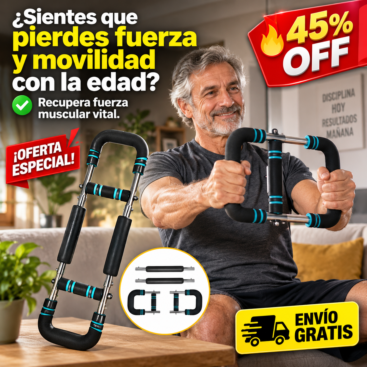 Barra Ajustable De Ejercicios — imagen 1