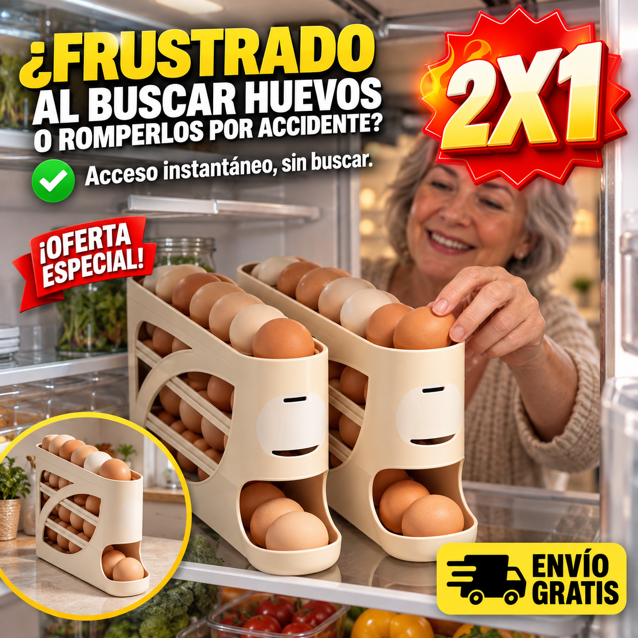Dispensador De Huevos 4nivel X2 — imagen 1