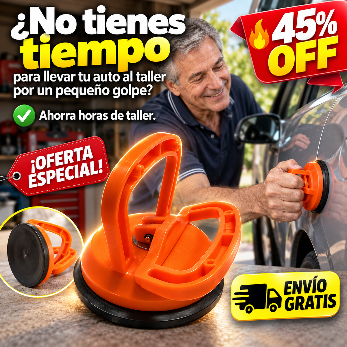 Ventosa Saca Golpes Carro Abolladuras — imagen 1