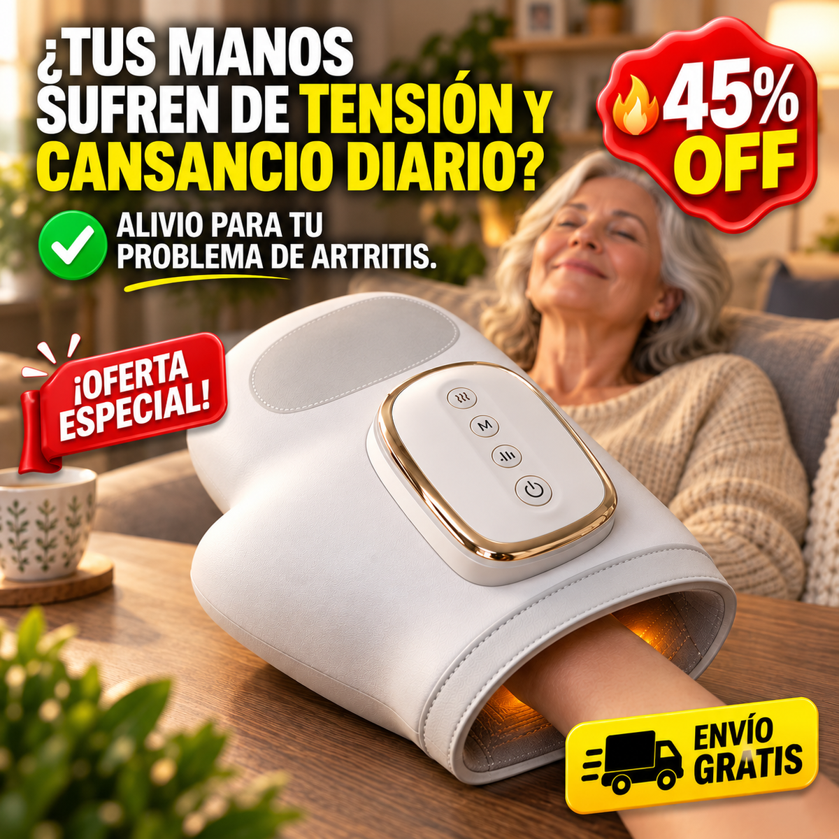 Masajeador Artritis Mano Alta Gama — imagen 1