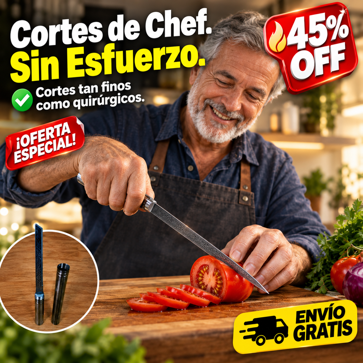 Cuchillo De Chef Fino — imagen 1