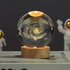 Lampara Bola De Cristal Led Galaxia — imagen 2