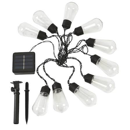Guirnalda Solar 10m 10 Ampolletas Dg — imagen 2