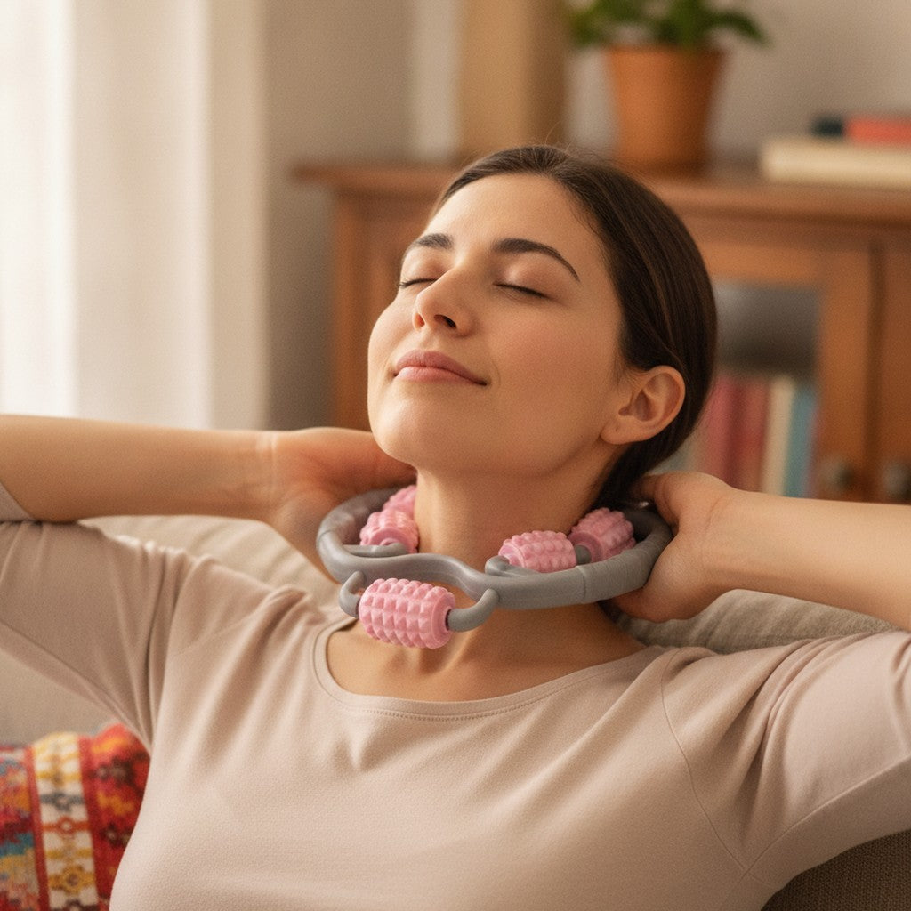 Masajeador Manual de Cuello 2 en 1 – Te lo Haces Solo en Dos Minutos — imagen 2