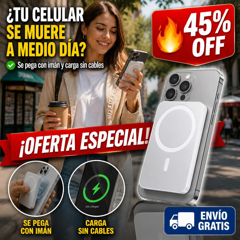 Power Bank Magnético – Se Pega al Celular y Carga sin Cables — imagen 1