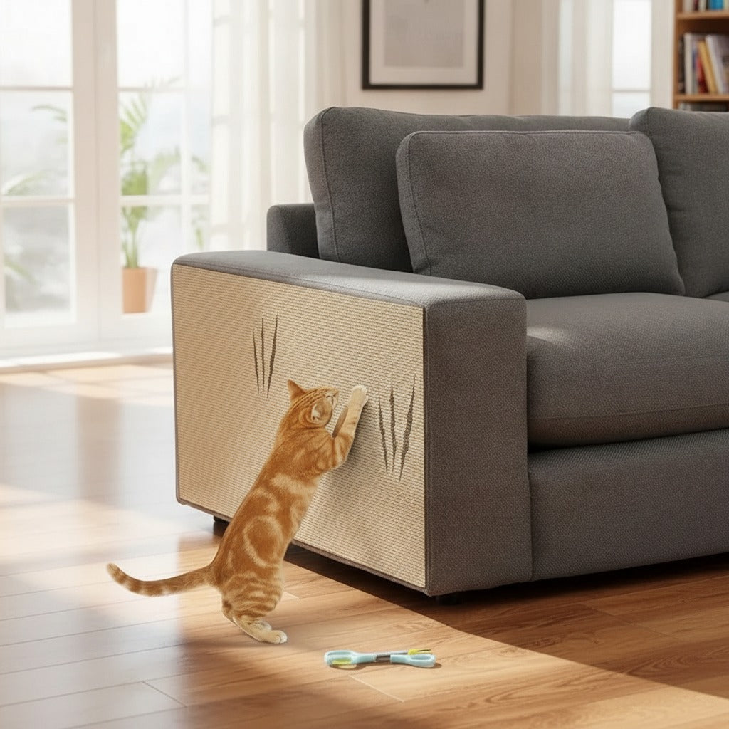 Protector Rascador Adhesivo – Lo Cortas con Tijera y lo Pegas al Sillón — imagen 2