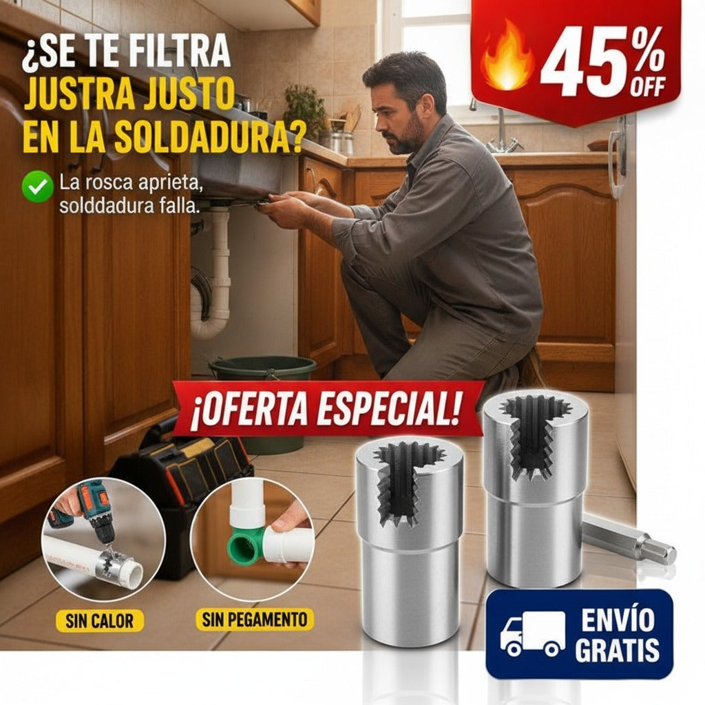 Roscador de Tubos PVC y PPR – Se Usa con el Taladro – Medidas 1/2 y 3/4 — imagen 2