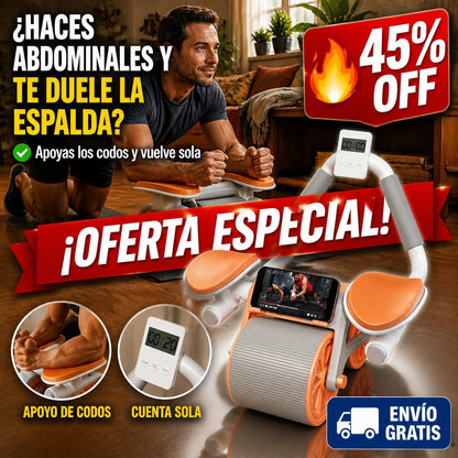 Rueda Abdominal con Rebote – Apoyas los Codos y Vuelve Sola — imagen 1