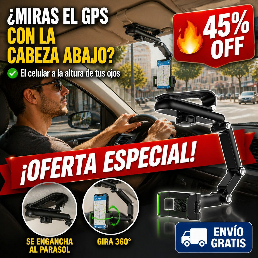 Soporte de Celular para Parasol – El GPS a la Altura de tus Ojos — imagen 1