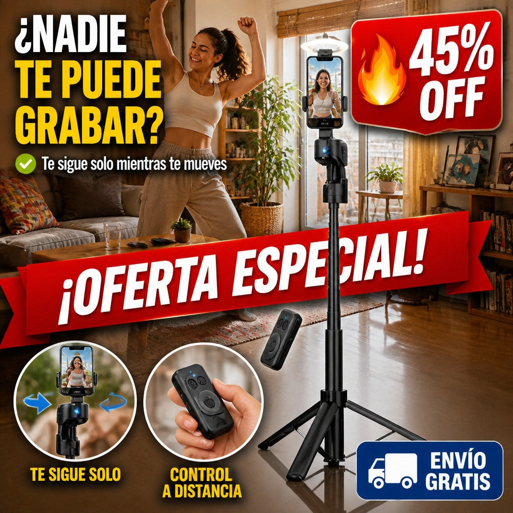 Trípode con Seguimiento Facial – Te Graba y Te Sigue Solo — imagen 1