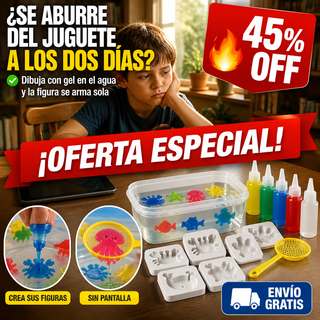 Kit de Gel Mágico – Figuras 3D que Nacen en el Agua! — imagen 1
