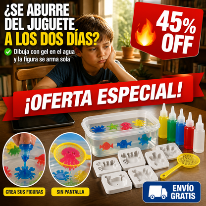 Kit de Gel Mágico – Figuras 3D que Nacen en el Agua! — imagen 1